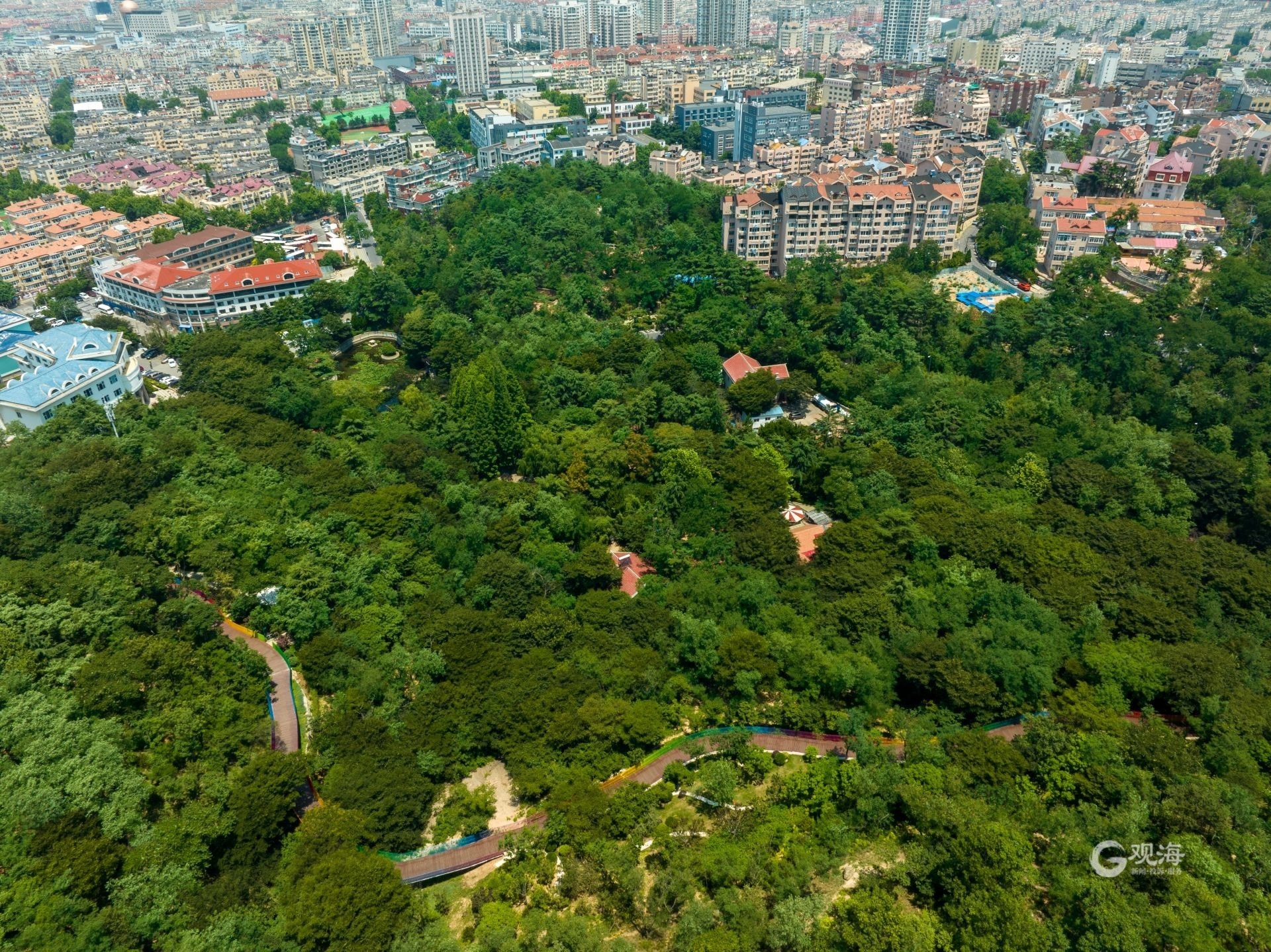 青岛榉林山公园的位置图片